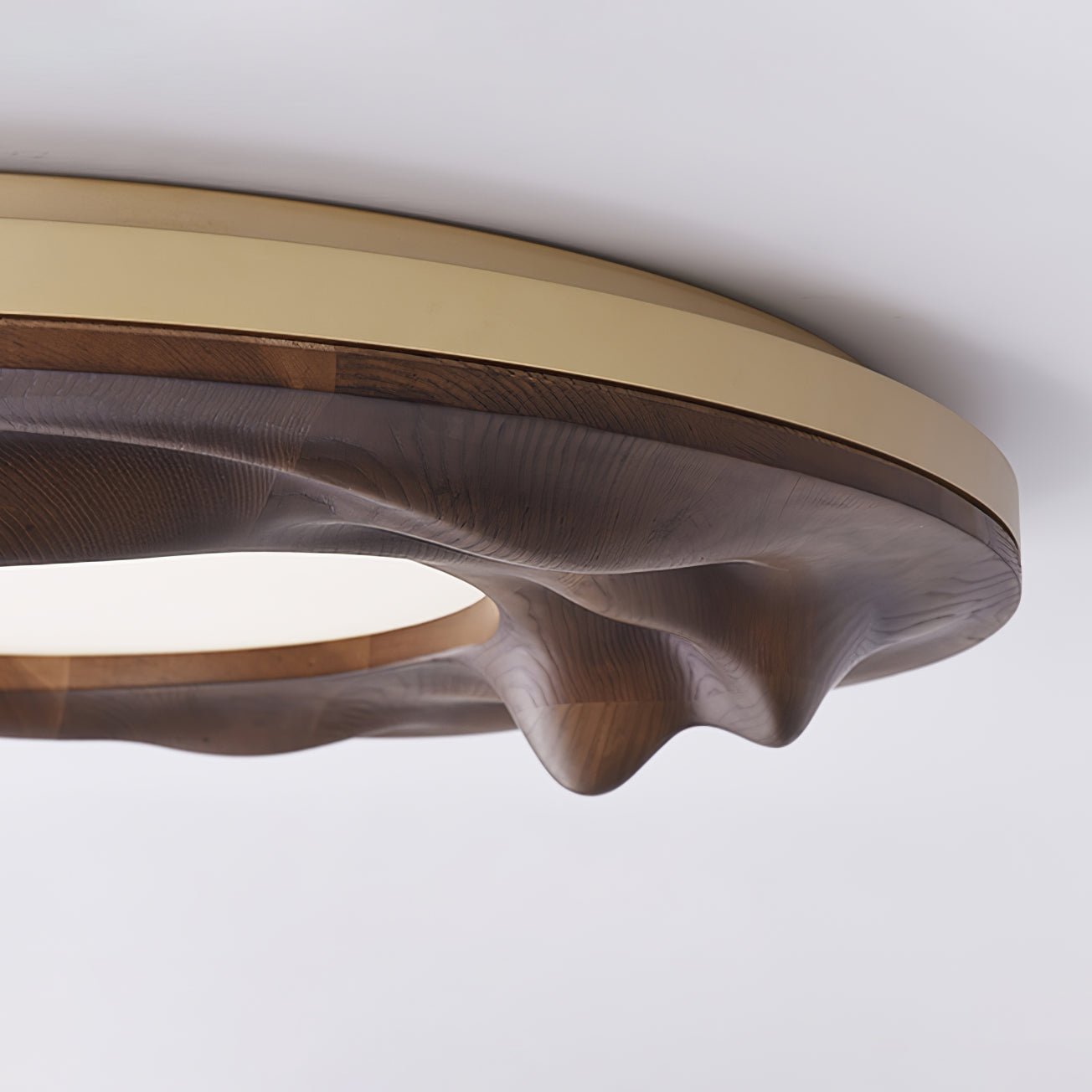 Sky Lake Ceiling Lamp | Wooden Frame | 60cm Diameter