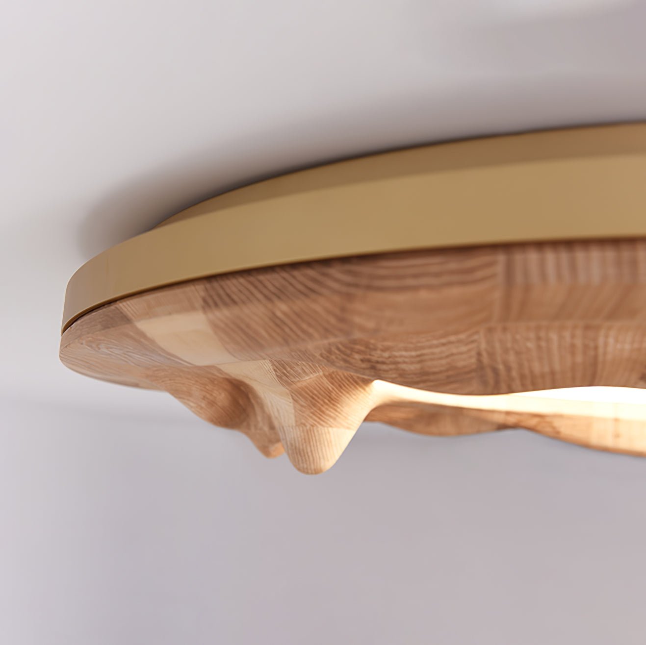 Sky Lake Ceiling Lamp | Wooden Frame | 60cm Diameter