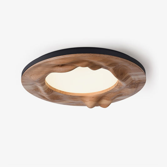 Sky Lake Ceiling Lamp | Wooden Frame | 60cm Diameter
