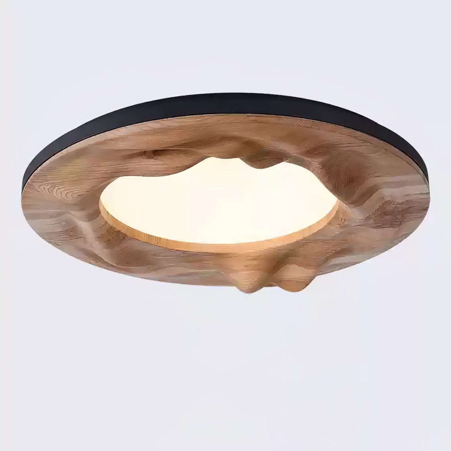 Sky Lake Ceiling Lamp | Wooden Frame | 60cm Diameter