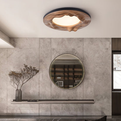 Sky Lake Ceiling Lamp | Wooden Frame | 60cm Diameter