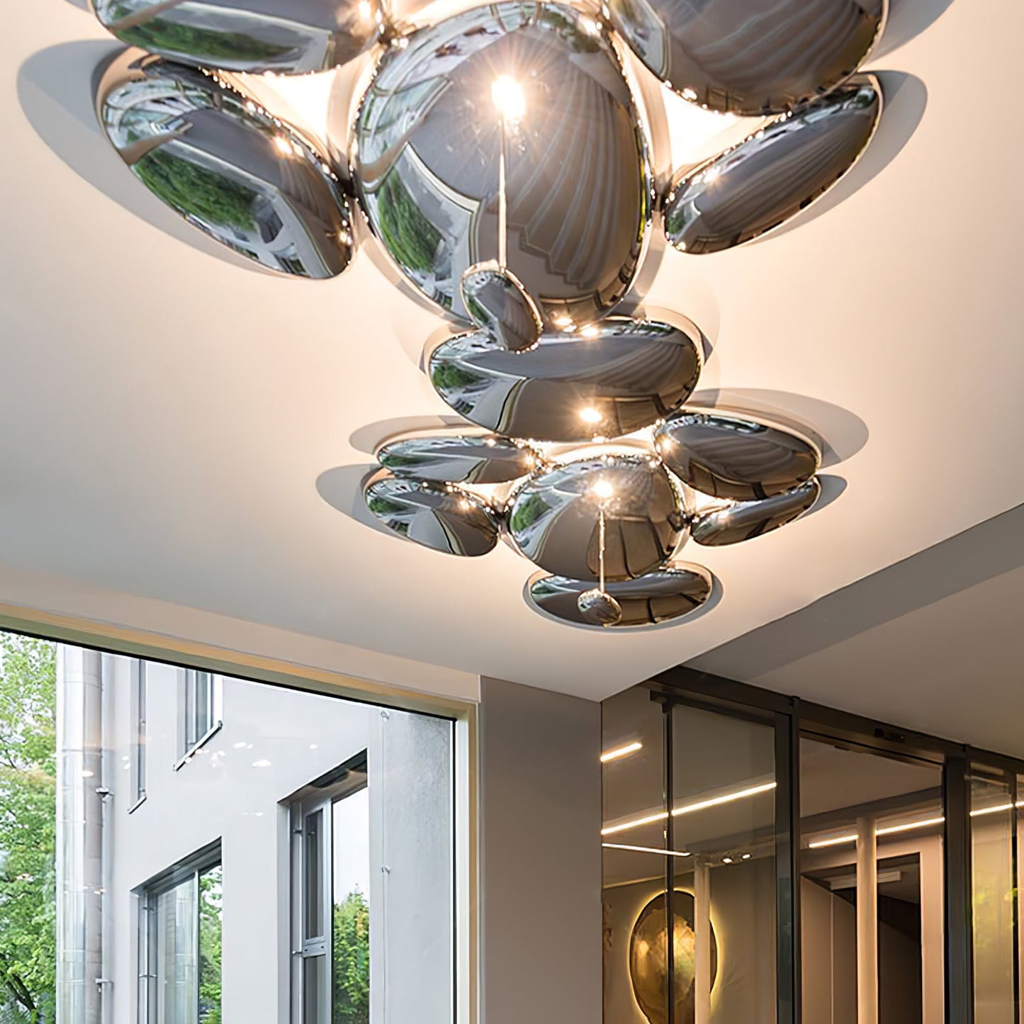 Skydro Ceiling Lamp | Polished Chrome | 5-6 Heads