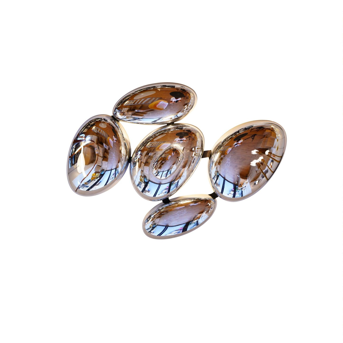 Skydro Ceiling Lamp | Polished Chrome | 5-6 Heads