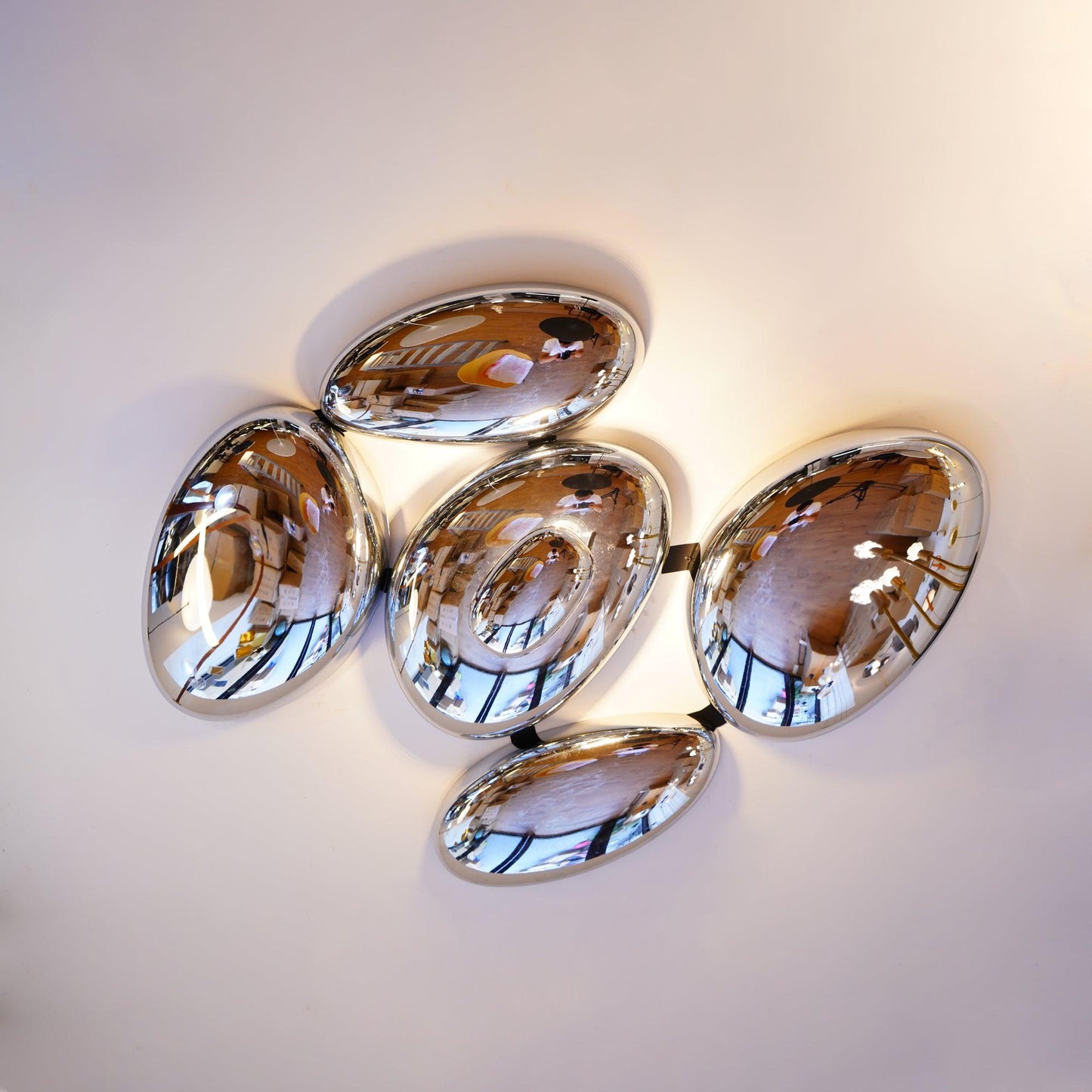 Skydro Ceiling Lamp | Polished Chrome | 5-6 Heads