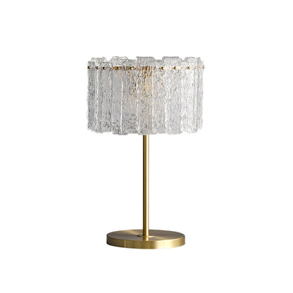 Skylar Table Lamp | Brass & Glass | Clear Finish