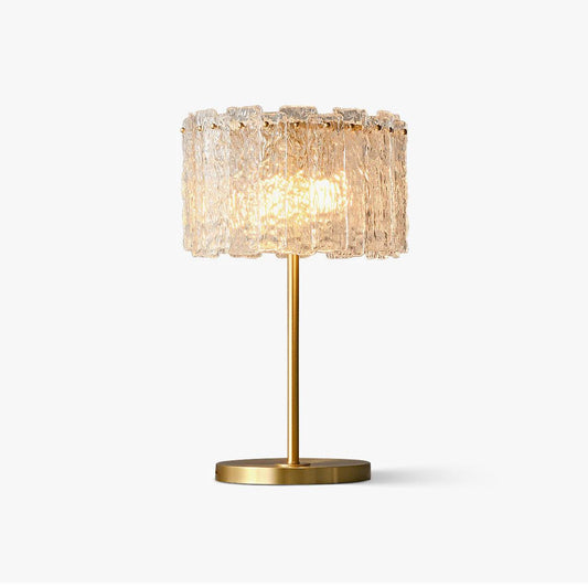 Skylar Table Lamp | Brass & Glass | Clear Finish