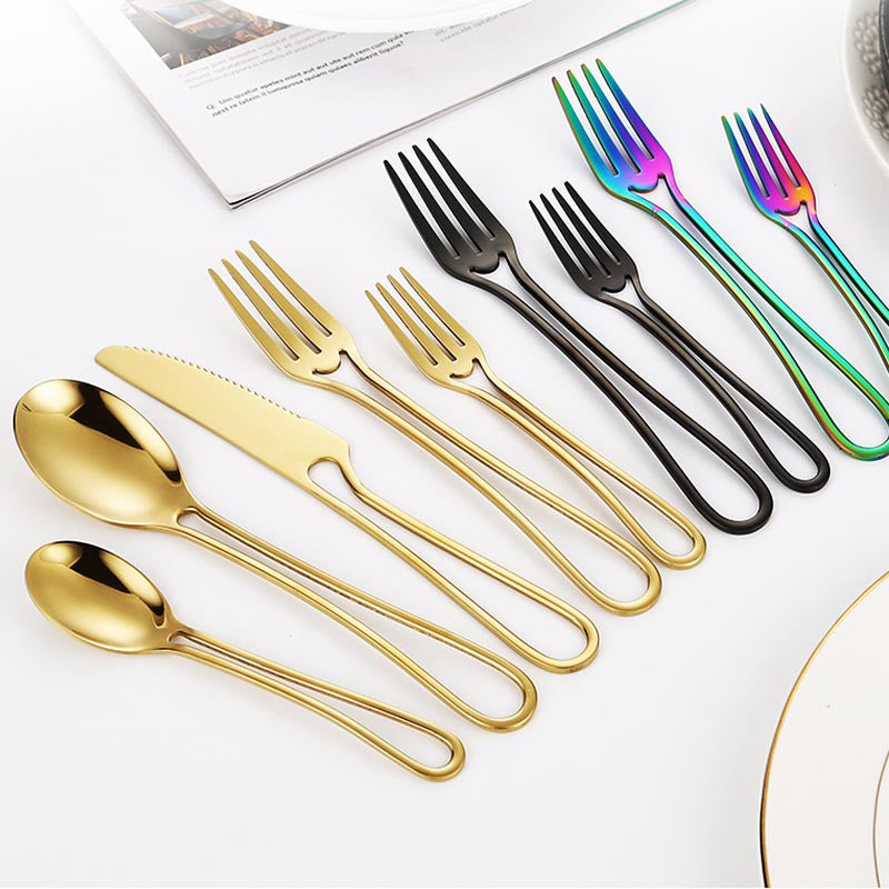 Sleek Hollow Cutlery Set