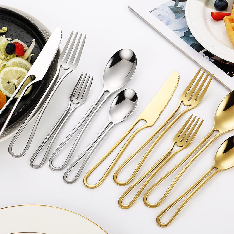 Sleek Hollow Cutlery Set