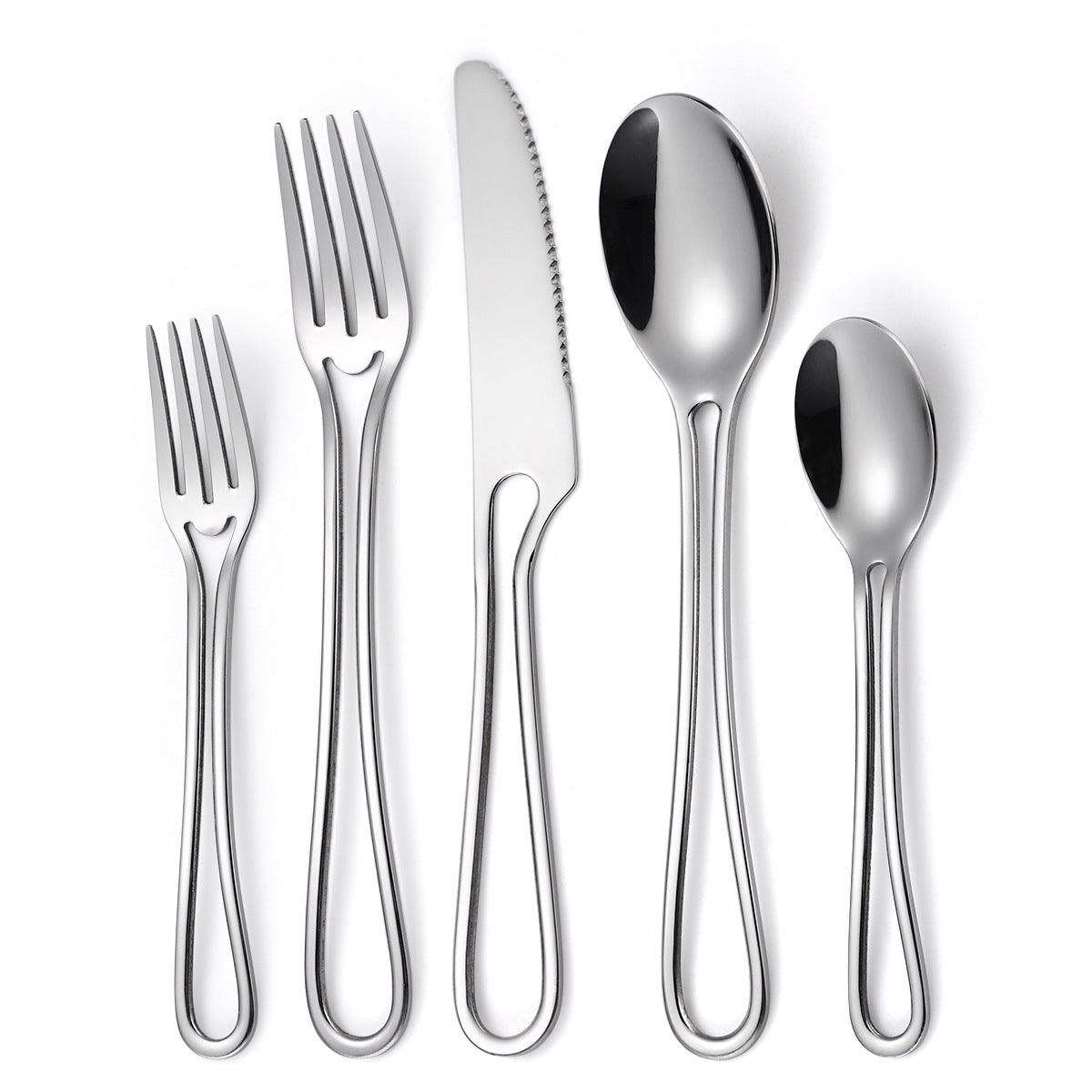 Sleek Hollow Cutlery Set