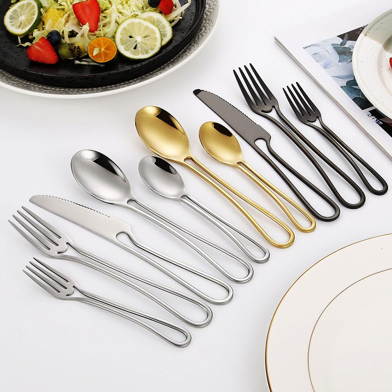 Sleek Hollow Cutlery Set