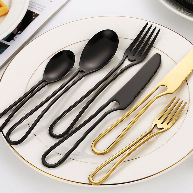 Sleek Hollow Cutlery Set