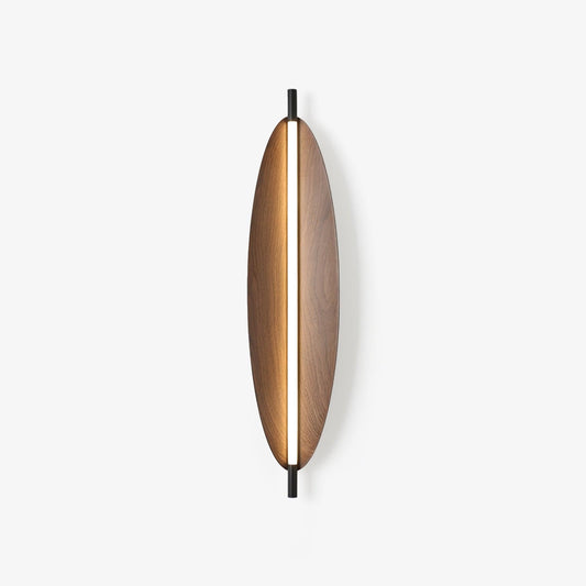Wall Sconce Light | Walnut Wood Finish | Set of 2