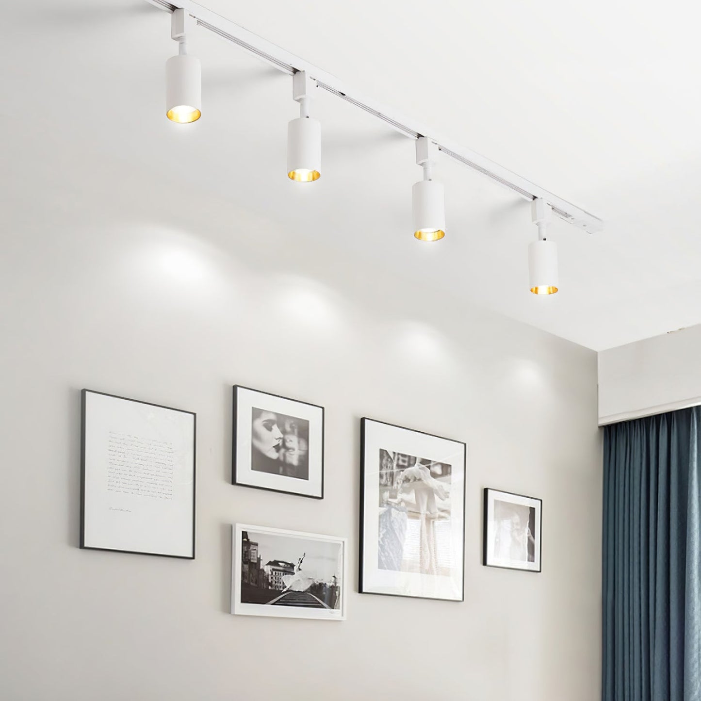 Track Light Fixture | Sleek Metal Design | 2 to 7 Lights Options
