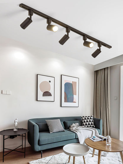 Track Light Fixture | Sleek Metal Design | 2 to 7 Lights Options