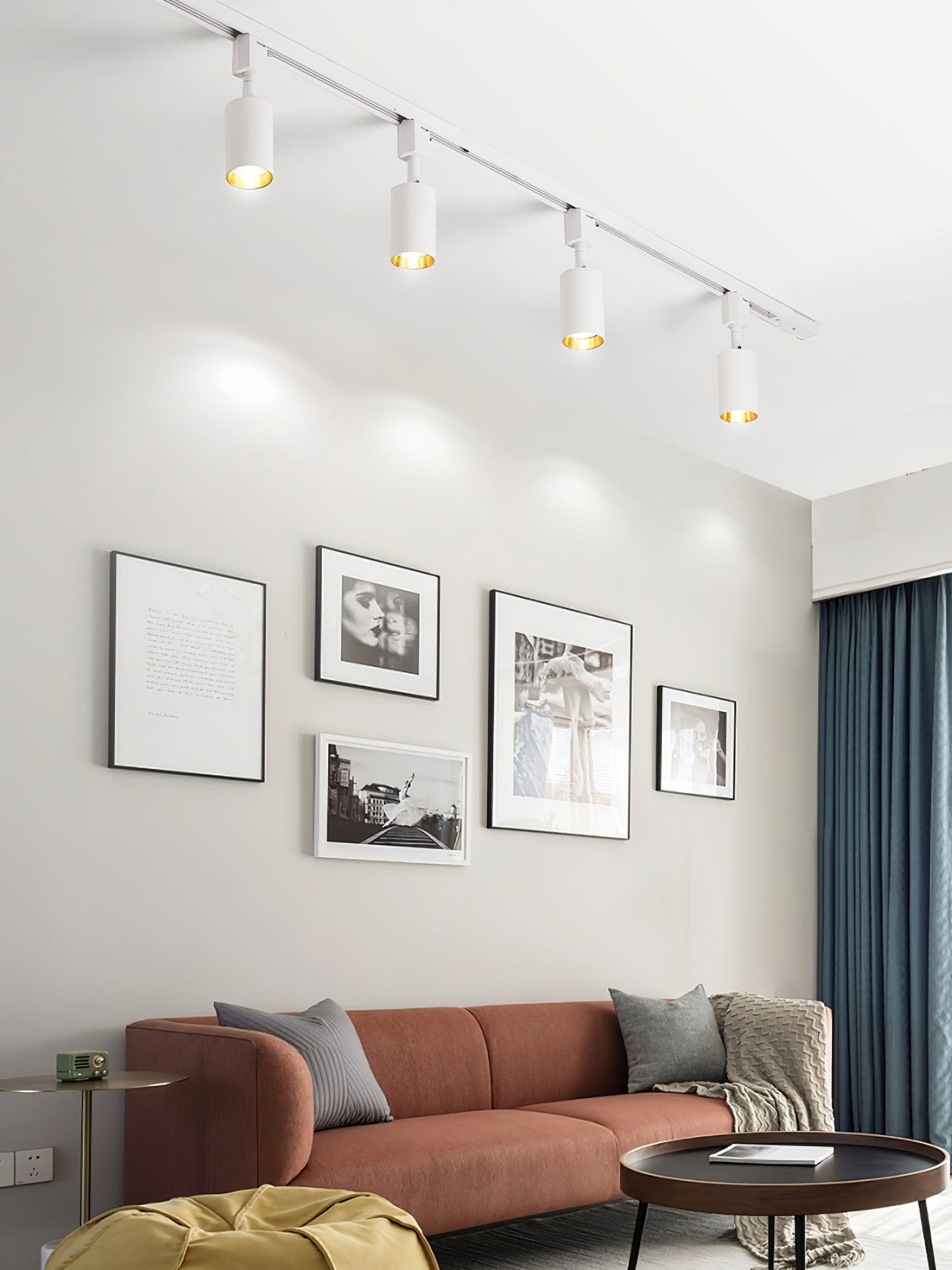 Track Light Fixture | Sleek Metal Design | 2 to 7 Lights Options
