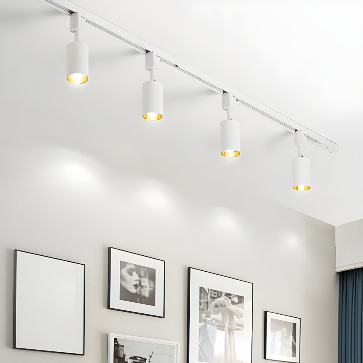 Track Light Fixture | Sleek Metal Design | 2 to 7 Lights Options
