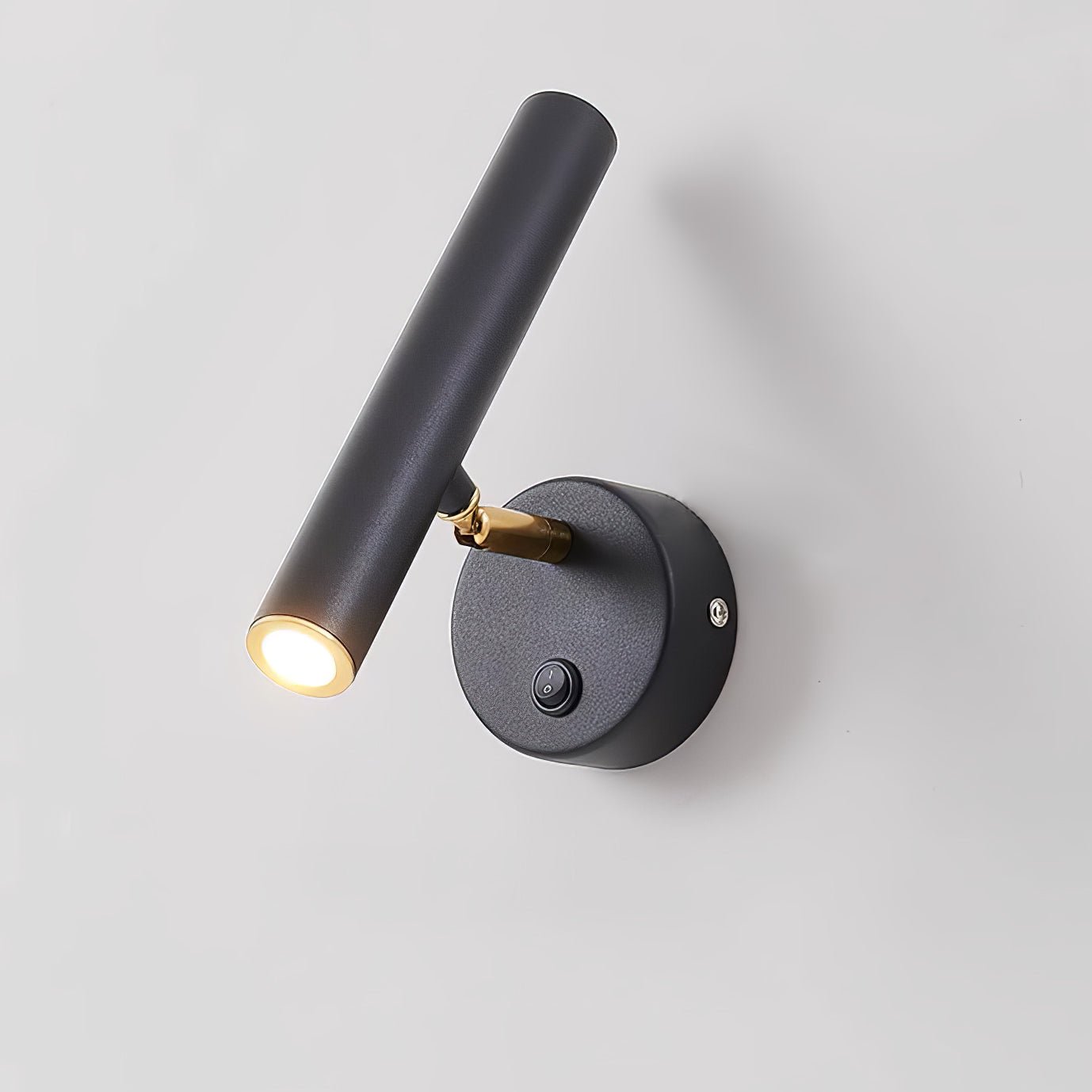 Slender Adjustable Wall Lamp | Metal | Set of 2 | Black
