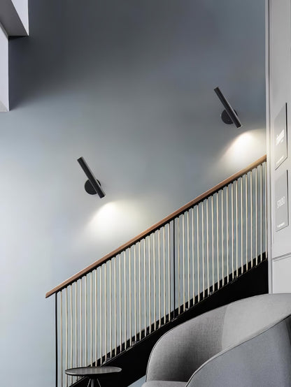 Slender Adjustable Wall Lamp | Metal | Set of 2 | Black