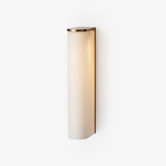 Slim Wall Lamp | Brass & Glass | Integrated LED