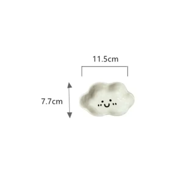 Ceramic Snack Plate | Chicken Shape | White