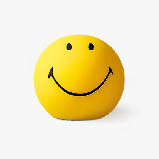 Smiling Rechargeable Table Lamp | Warm Yellow LED | 23cm Diameter