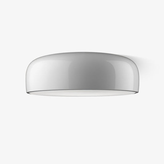 Smithfield Ceiling Light | Aluminum & Opalescent Diffuser | Black or White