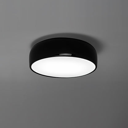 Smithfield Ceiling Light | Aluminum & Opalescent Diffuser | Black or White