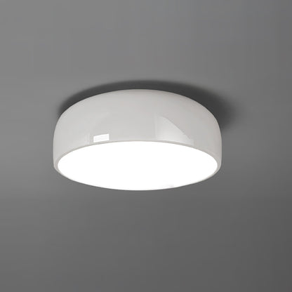 Smithfield Ceiling Light | Aluminum & Opalescent Diffuser | Black or White