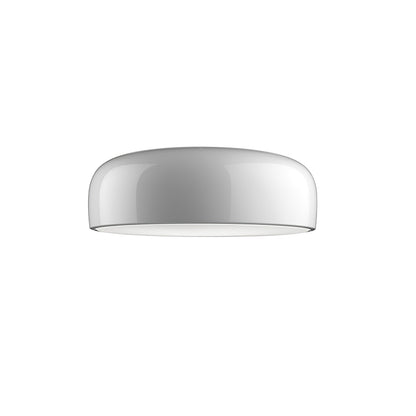 Smithfield Ceiling Light | Aluminum & Opalescent Diffuser | Black or White