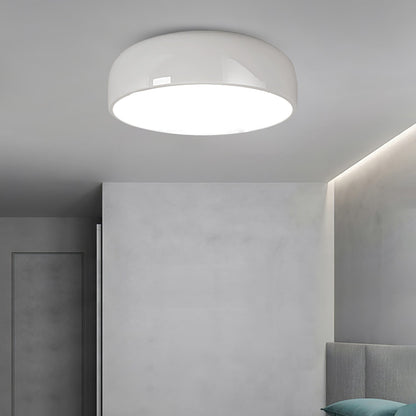 Smithfield Ceiling Light | Aluminum & Opalescent Diffuser | Black or White