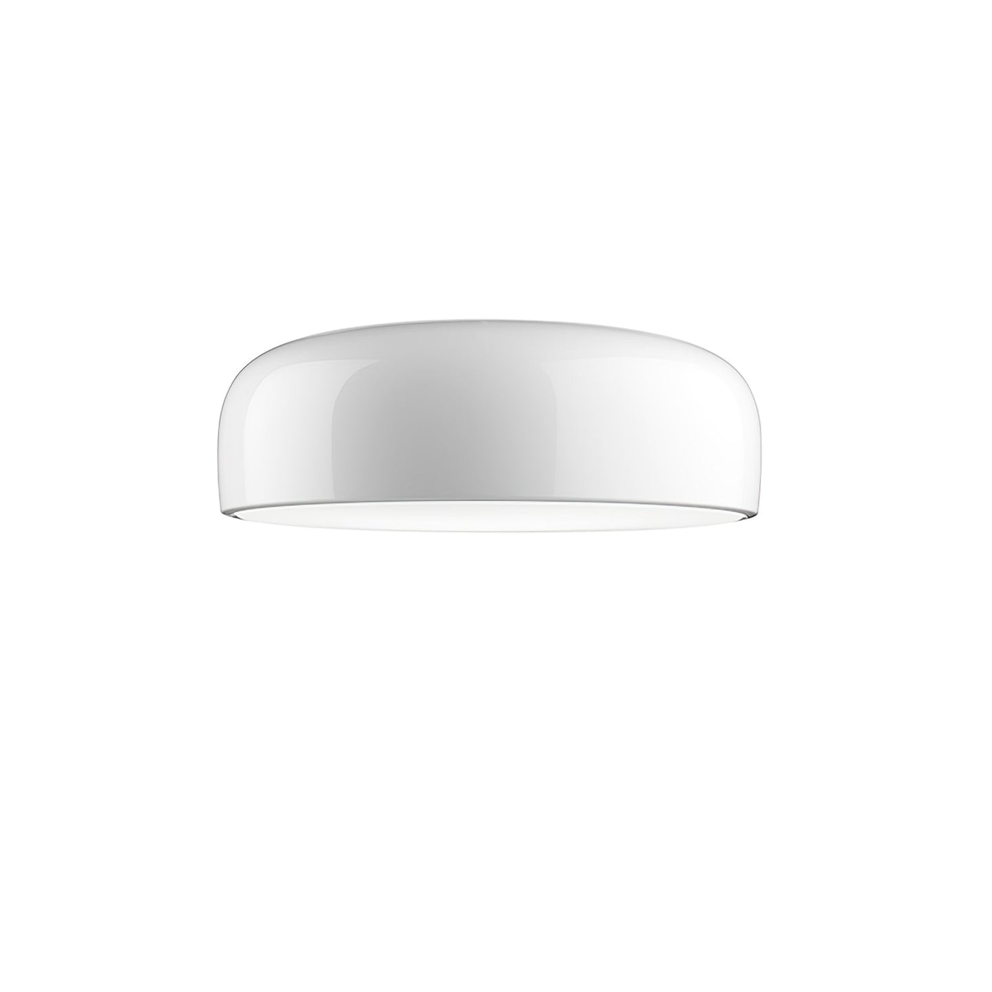 Smithfield Ceiling Light | Aluminum & Opalescent Diffuser | Black or White