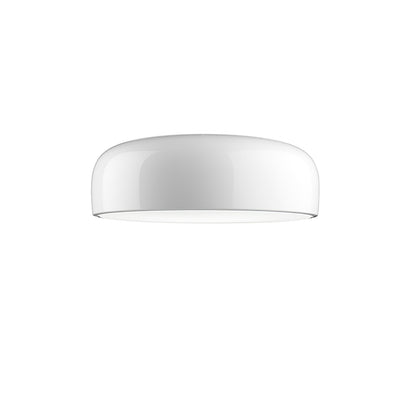 Smithfield Ceiling Light | Aluminum & Opalescent Diffuser | Black or White