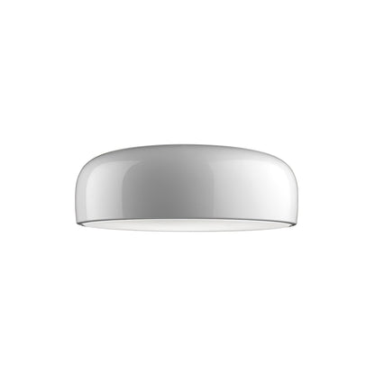 Smithfield Ceiling Light | Aluminum & Opalescent Diffuser | Black or White
