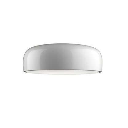 Smithfield Ceiling Light | Aluminum & Opalescent Diffuser | Black or White