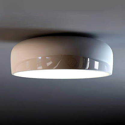 Smithfield Ceiling Light | Aluminum & Opalescent Diffuser | Black or White
