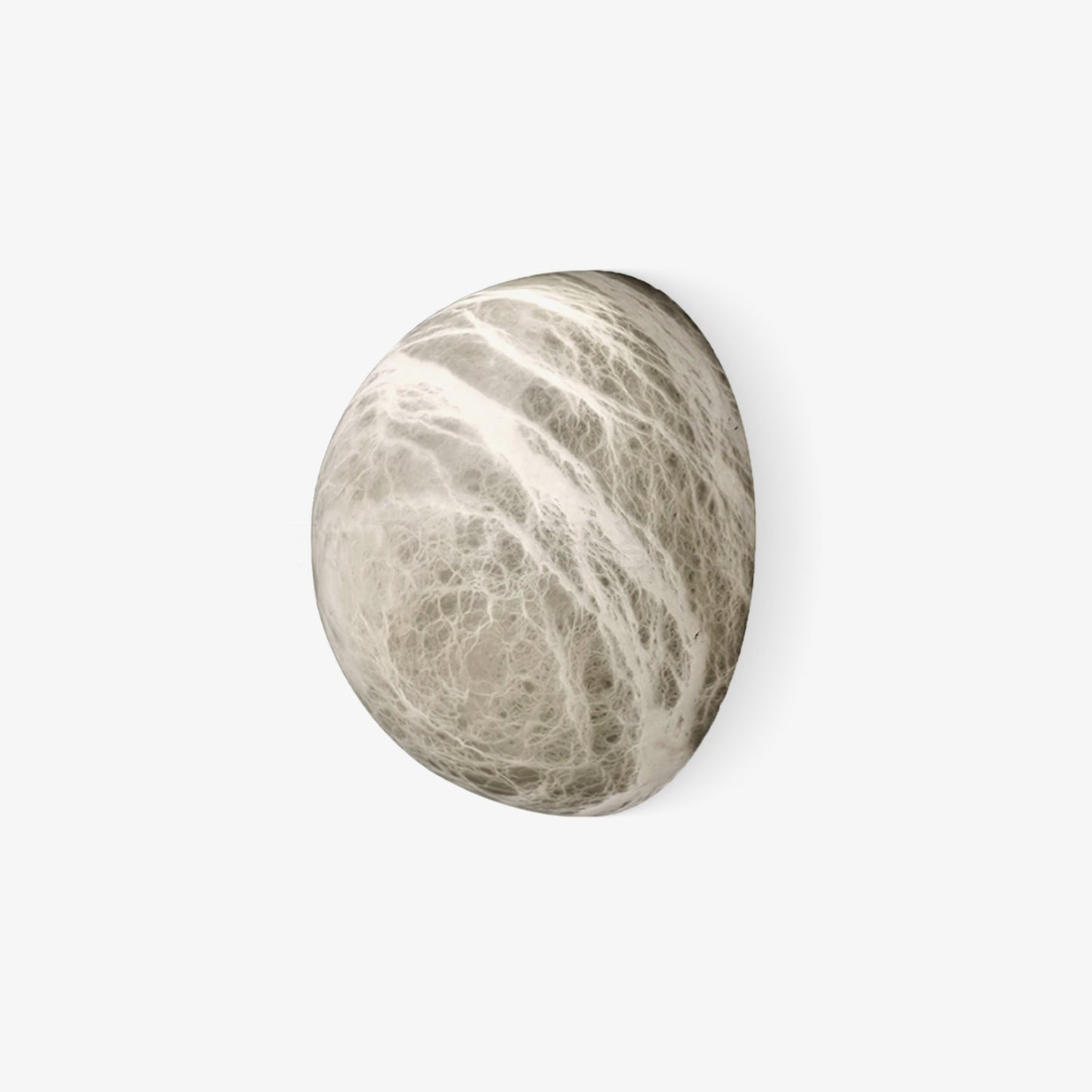 Alabaster Wall Sconce | White Finish | 15cm/20cm Diameter