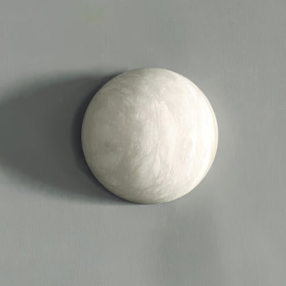 Alabaster Wall Sconce | White Finish | 15cm/20cm Diameter