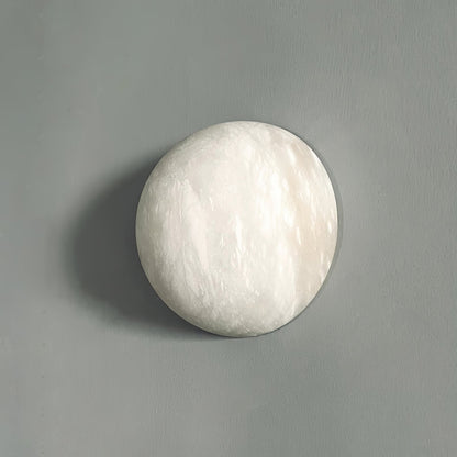 Alabaster Wall Sconce | White Finish | 15cm/20cm Diameter