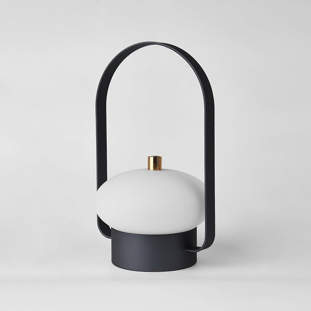 Portable Table Lamp | Integrated LED | Dark Red, Blue, Gray