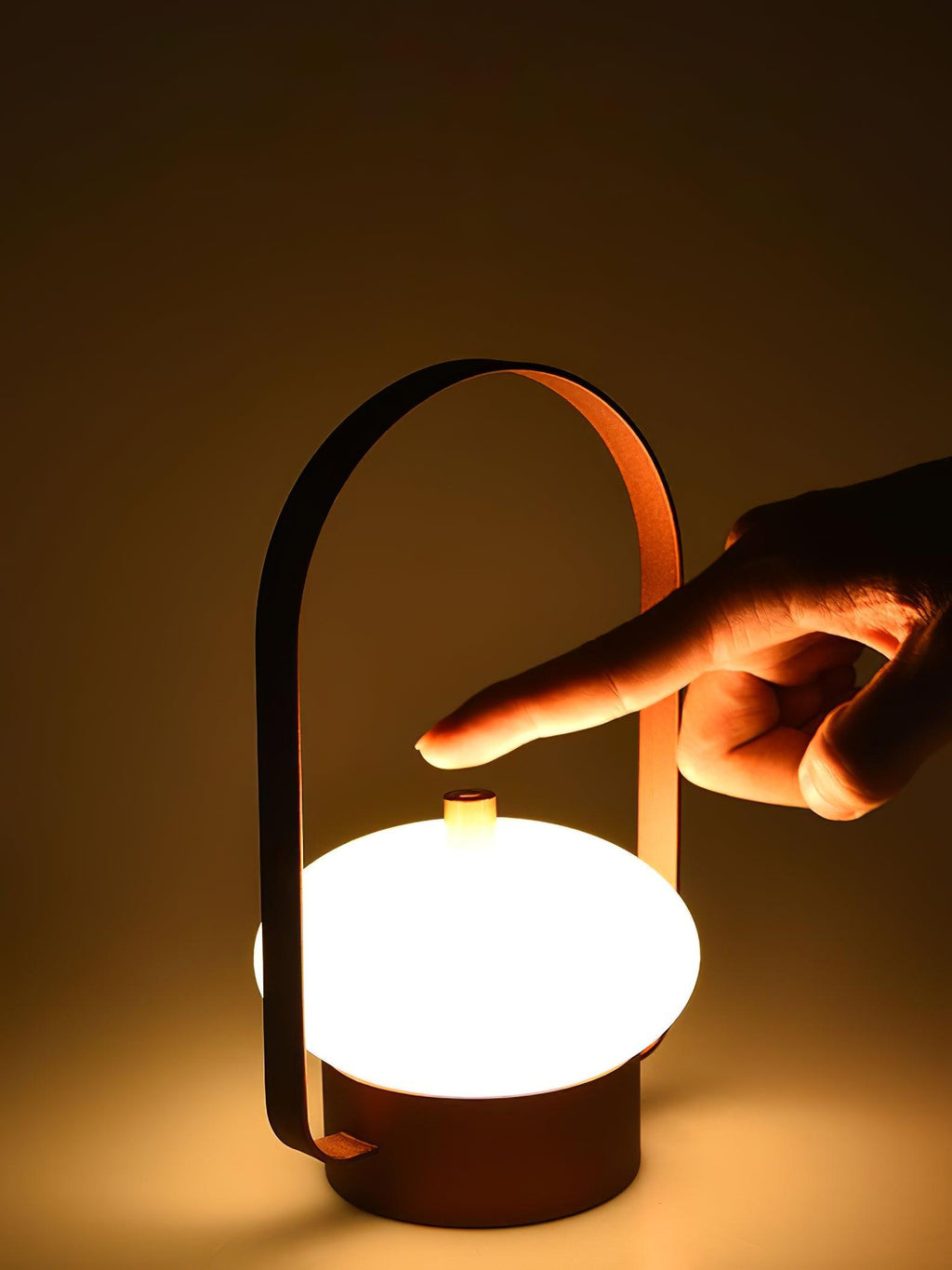 Portable Table Lamp | Integrated LED | Dark Red, Blue, Gray