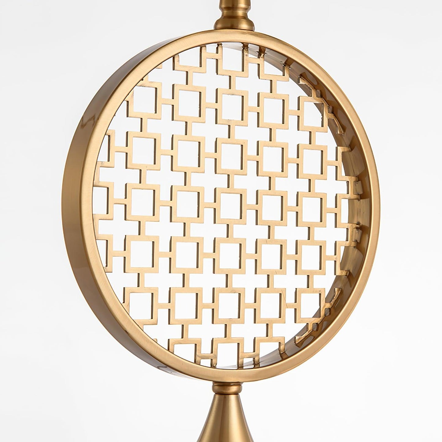 Soho Table Lamp | Brass & Linen | Blue and Gold