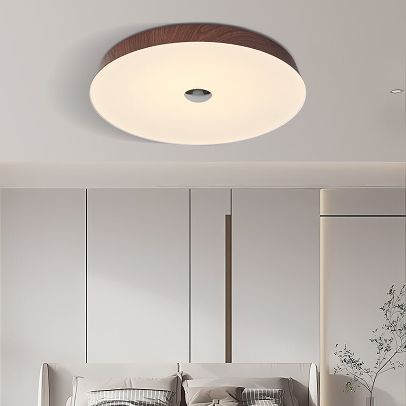 Woodgrain Ceiling Light | Integrated LED | 50cm Diameter
