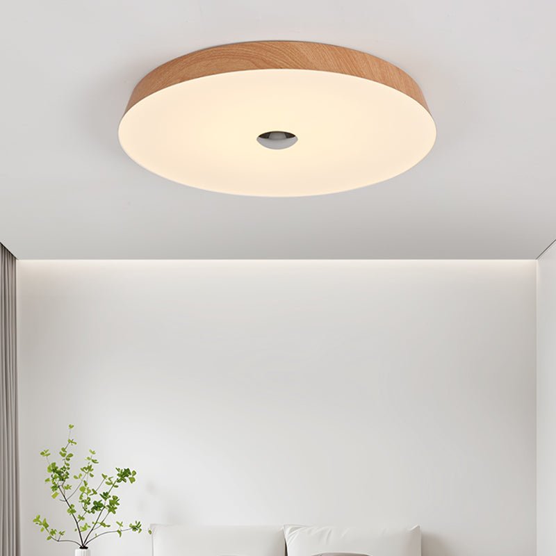 Woodgrain Ceiling Light | Integrated LED | 50cm Diameter