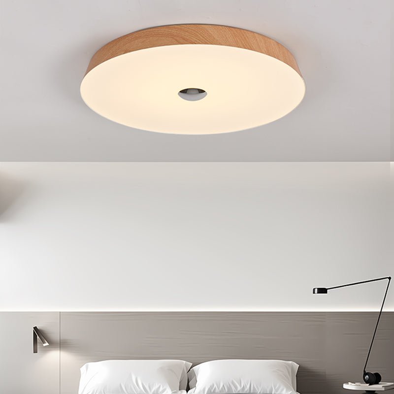 Woodgrain Ceiling Light | Integrated LED | 50cm Diameter