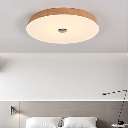 Woodgrain Ceiling Light | Integrated LED | 50cm Diameter