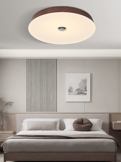 Woodgrain Ceiling Light | Integrated LED | 50cm Diameter