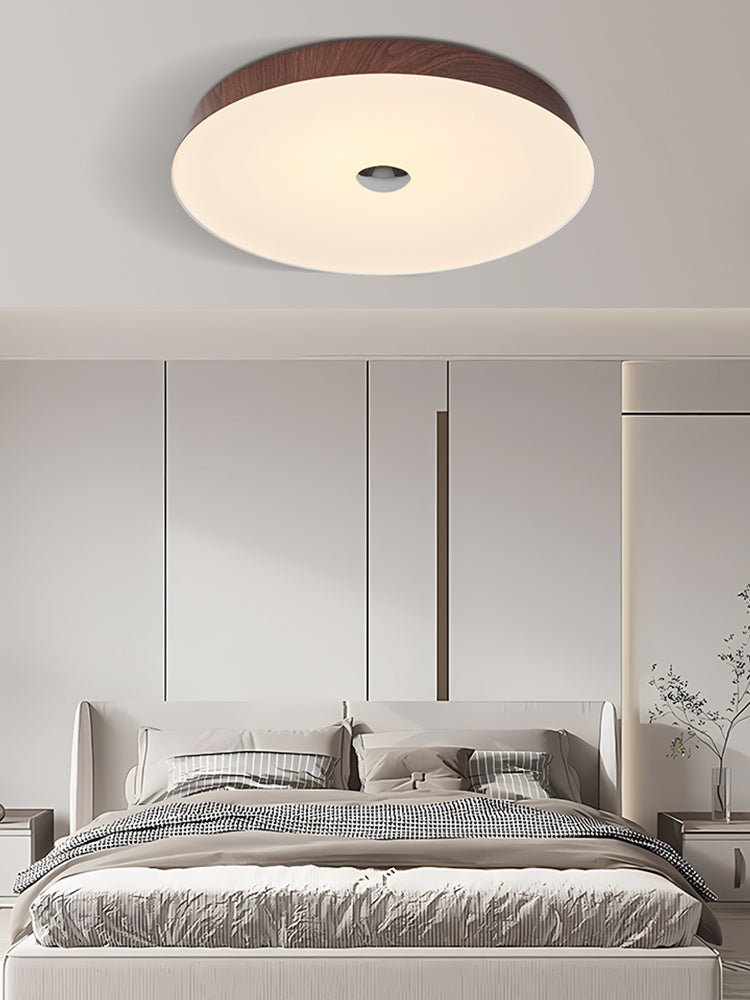 Woodgrain Ceiling Light | Integrated LED | 50cm Diameter