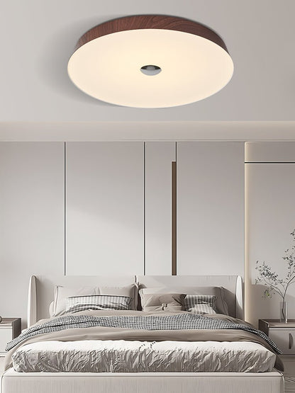 Woodgrain Ceiling Light | Integrated LED | 50cm Diameter