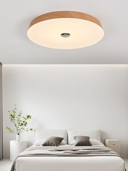 Woodgrain Ceiling Light | Integrated LED | 50cm Diameter