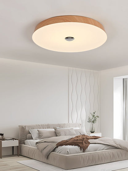 Woodgrain Ceiling Light | Integrated LED | 50cm Diameter